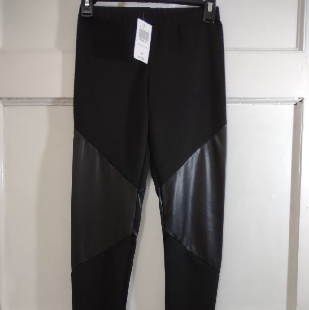 Hot Topic See You Monday Gothic Leather Leggings S